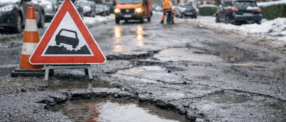 Straßen Schlaglöcher