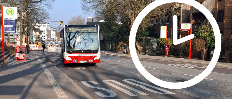 19 Buslinien fahren in Hamburg rund um die Uh