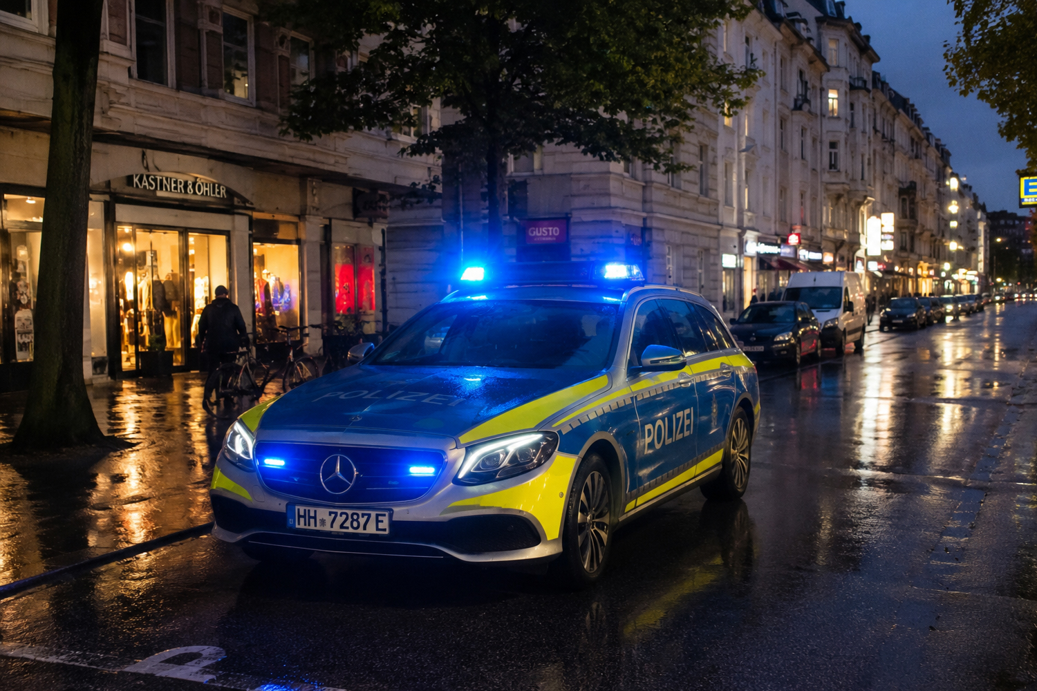 Hamburger Polizei führt dauerhaftes Präsenzlicht ein
